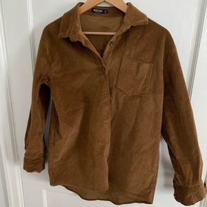 Nasty Gal corduroy button up